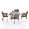 Chaise de salle &agrave; manger de loisirs de table de caf&eacute; de balcon de jardin ext&eacute;rieur