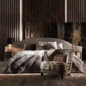 Habitaci&oacute;n grande para adultos, estilo italiano, elegante cama tama&ntilde;o king personalizada