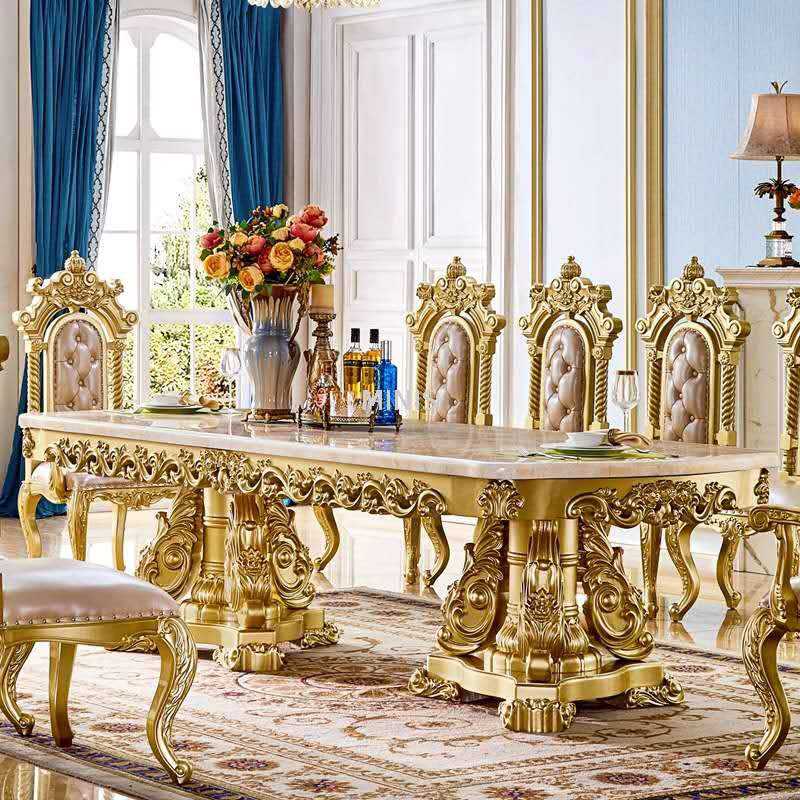 Table de salle &agrave; manger en bois haut de gamme Royal Classic