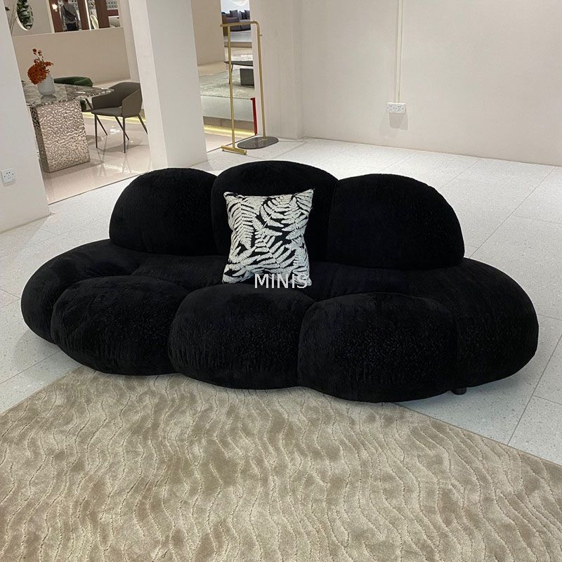 Sof&aacute; Muebles Sof&aacute; creativo de tela de terciopelo en forma de nube