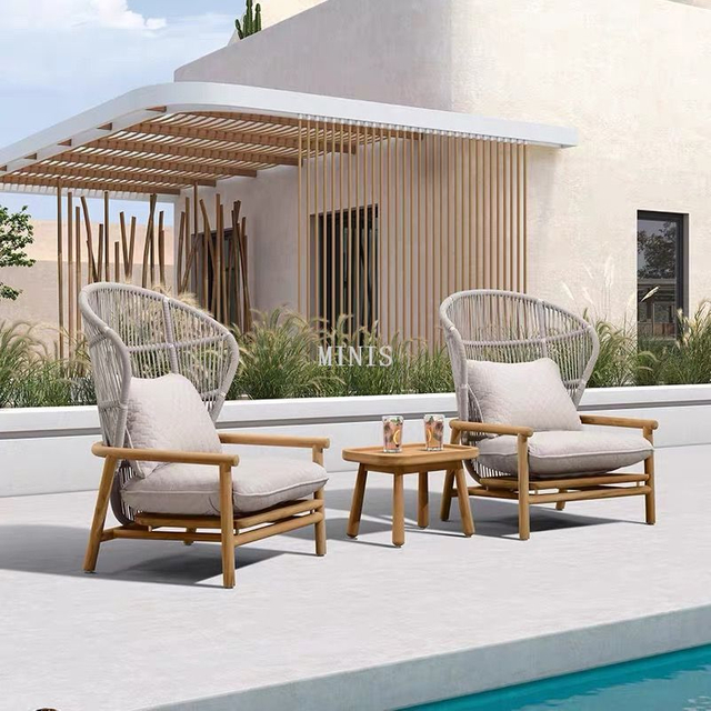 Chaise de jardin confortable en bois solide &agrave; dossier haut ext&eacute;rieur de la Chine