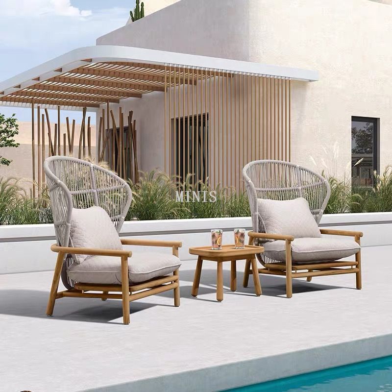 Silla de jard&iacute;n c&oacute;moda de madera resistente con respaldo alto para exteriores de China