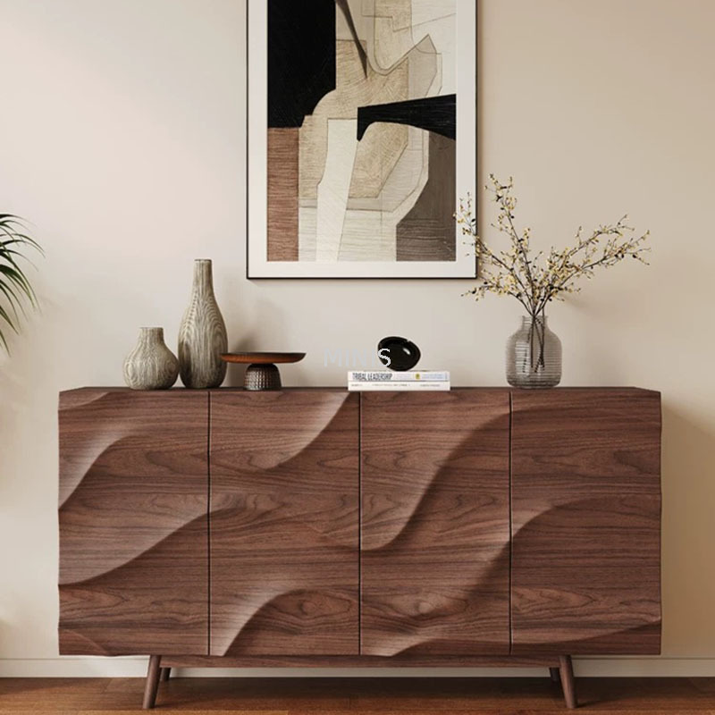 Buffet en bois &eacute;l&eacute;gant pour le rangement du salon/salle &agrave; manger