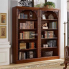 Librer&iacute;a alta de madera de estilo americano con archivador de vidrio