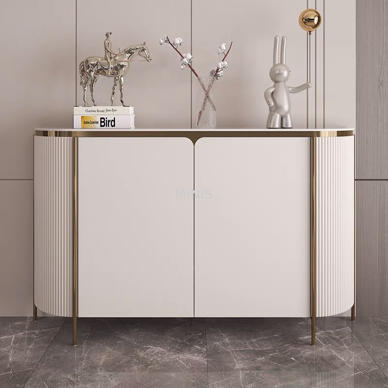 Sal&oacute;n/Comedor Mesa Auxiliar Blanca Almacenamiento Bonito Aparador