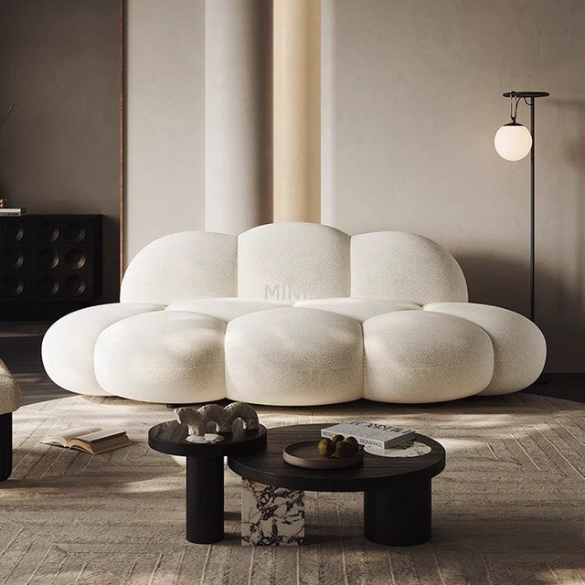 Sof&aacute; Muebles Sof&aacute; creativo de tela de terciopelo en forma de nube