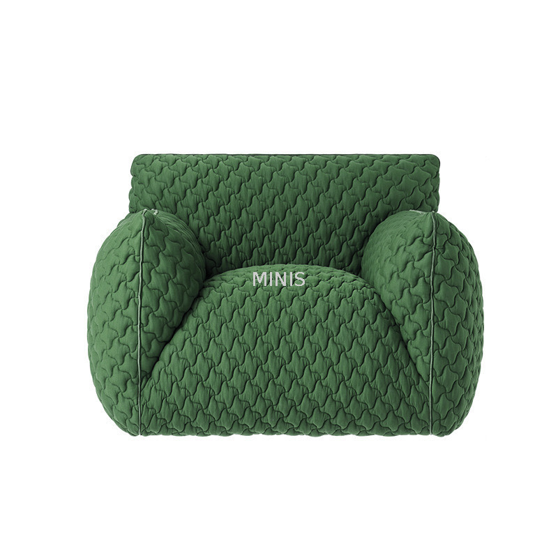 Silla de ocio con marco de madera de tela para sala de estar o dormitorio
