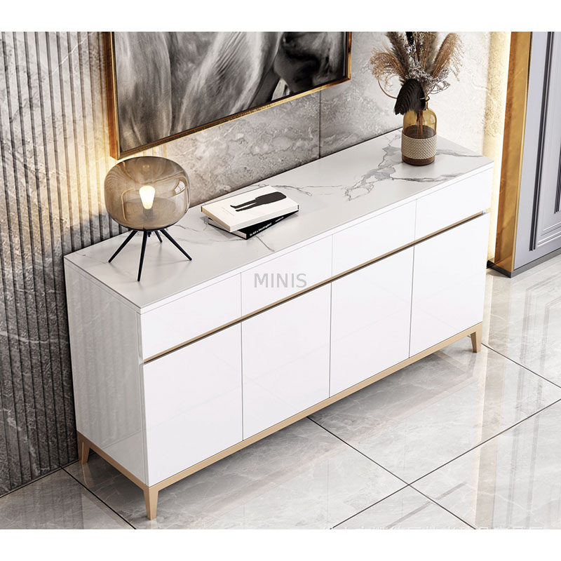 Sal&oacute;n/Comedor Mesa Auxiliar Blanca Almacenamiento Bonito Aparador