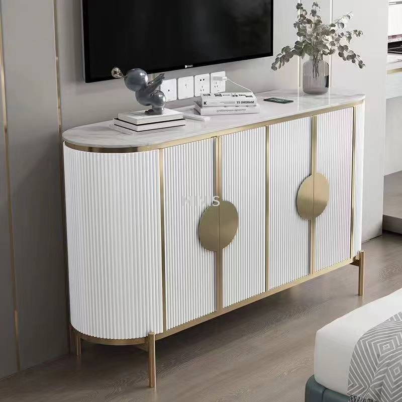 Sal&oacute;n/Comedor Mesa Auxiliar Blanca Almacenamiento Bonito Aparador