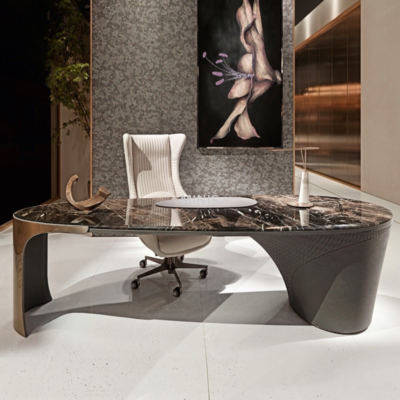 Table et chaise de bureau ovales de meubles de bureau de travail haut de gamme